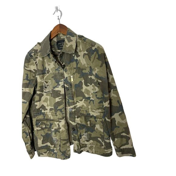 Love Tree Camo Utility Jacket Green Camo Womens size small - Picture 1 of 2